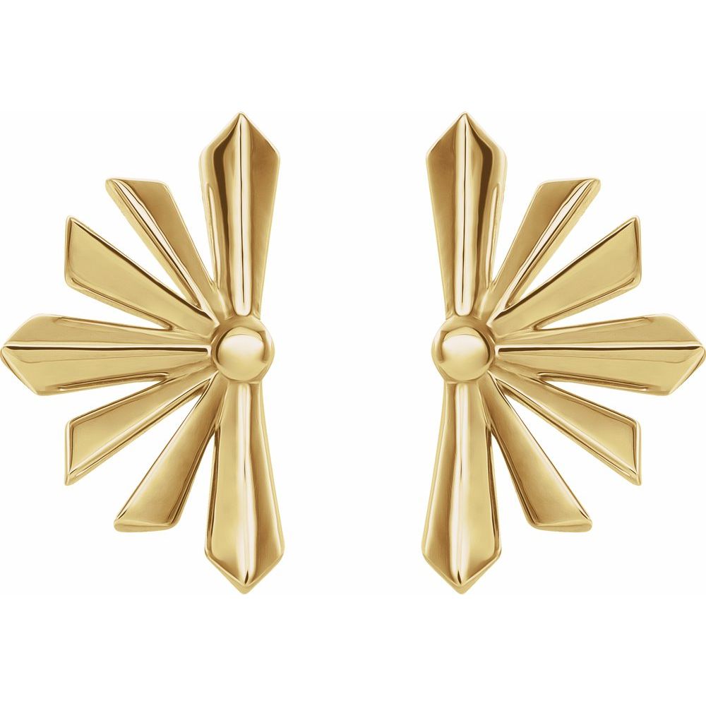 Star Earrings in 14K Solid Gold