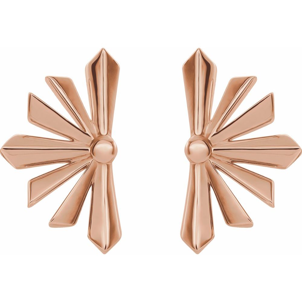 Star Earrings in 14K Solid Gold