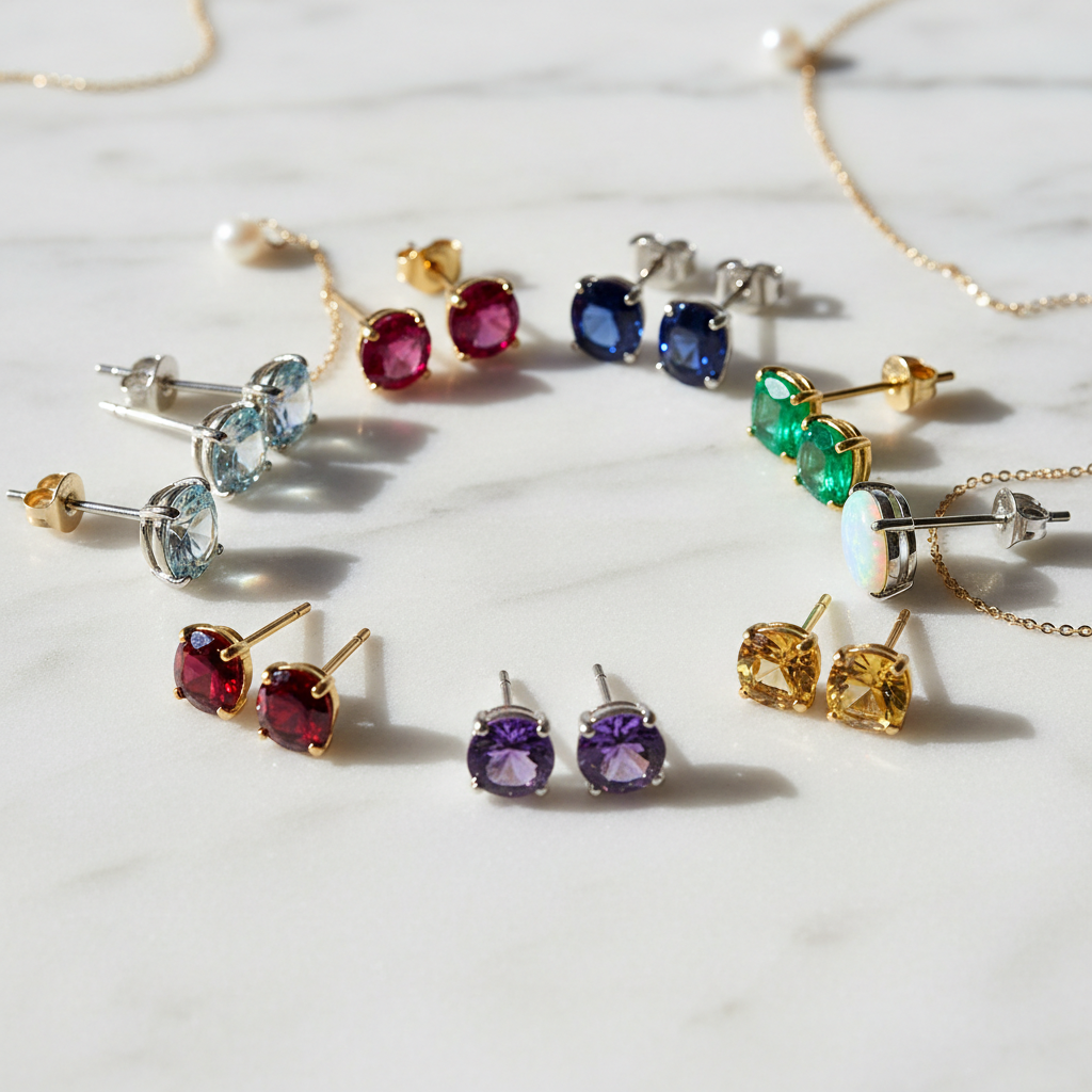 The Birthstone Stud Edit