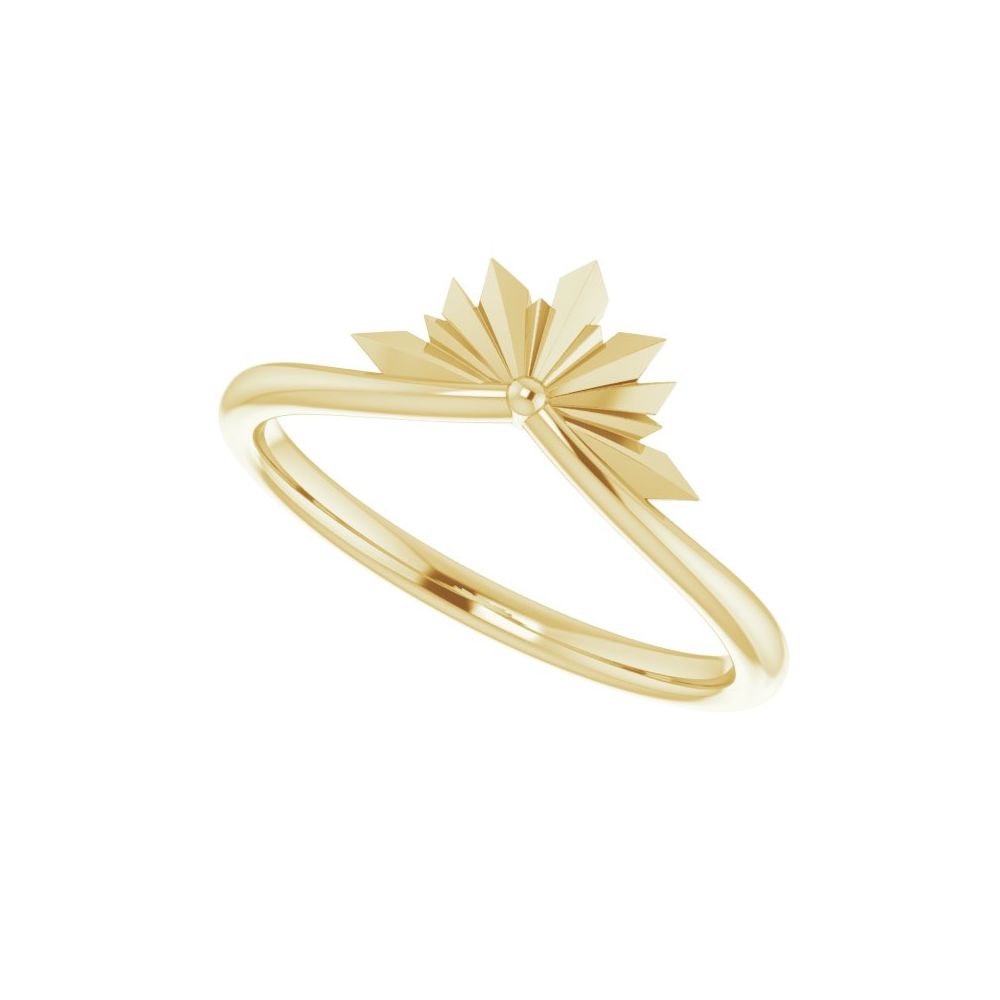 Star Ring in 14K Solid Gold