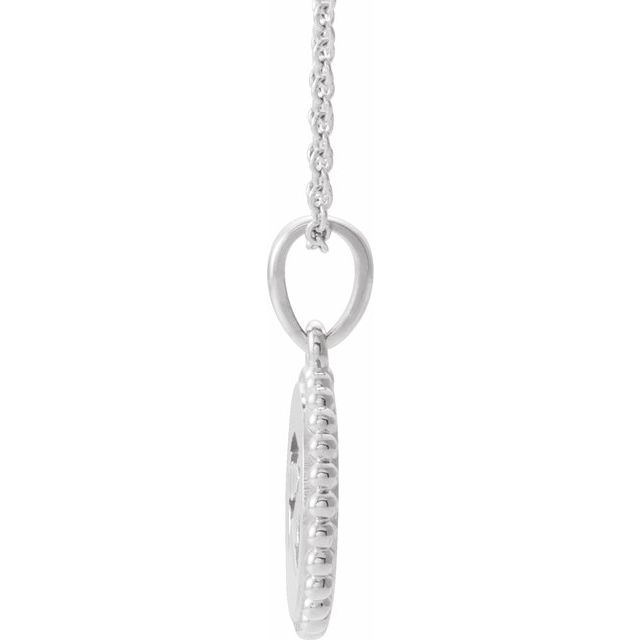 Sterling Silver Eye of Horus 16-18" Necklace  