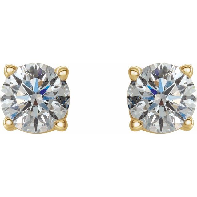 14K Yellow Gold 1/2 CTW Natural Diamond Earrings