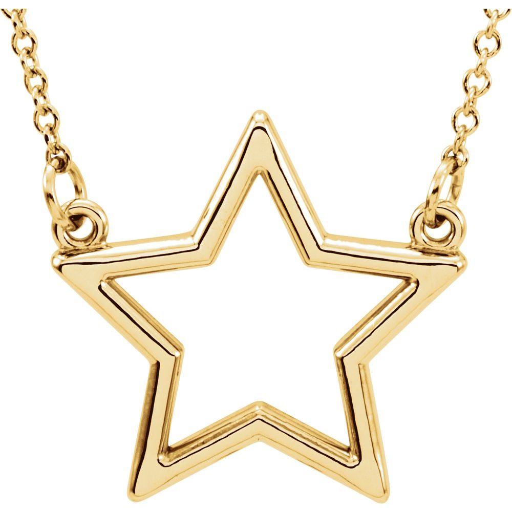 Star Necklace in 14K Gold