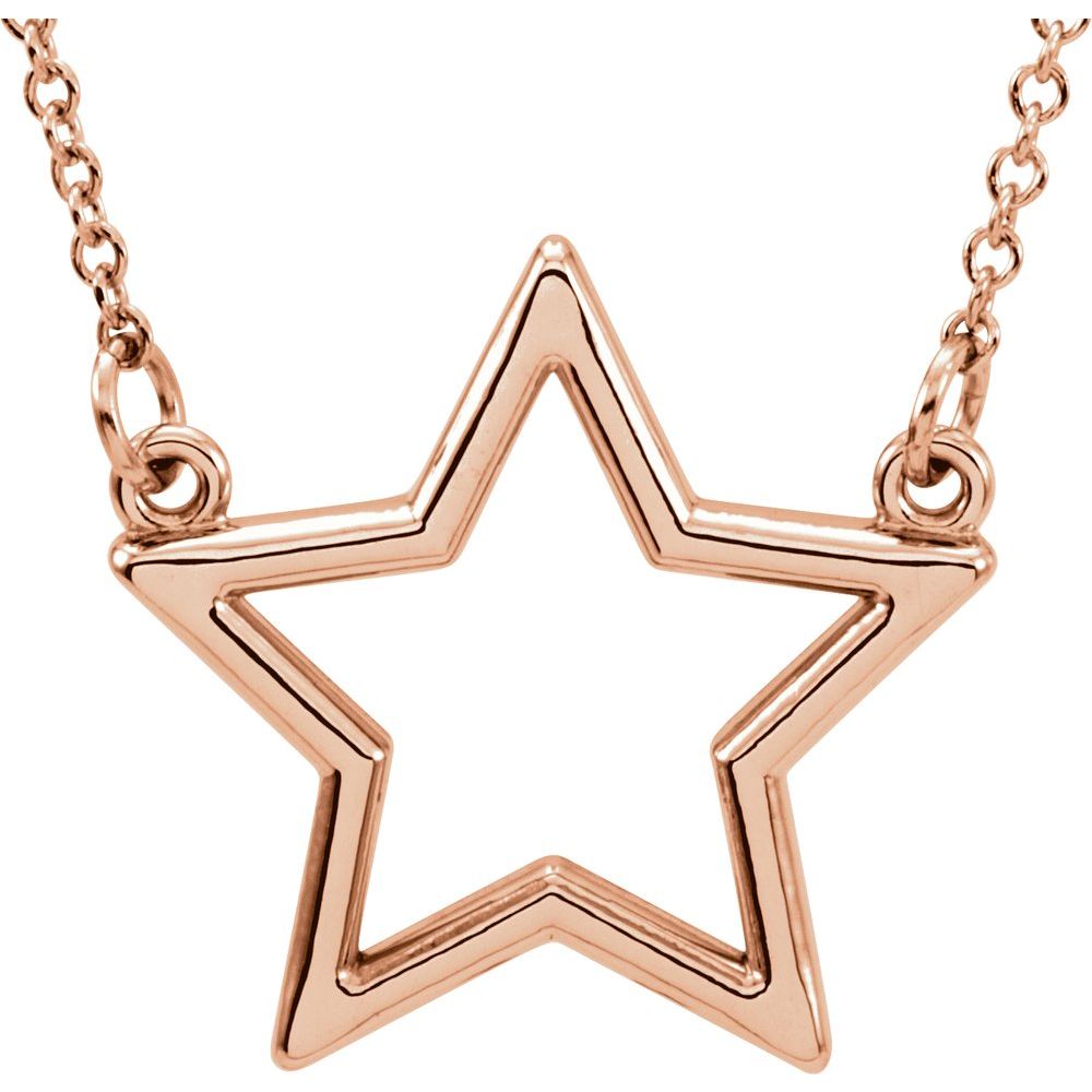 Star Necklace in 14K Gold