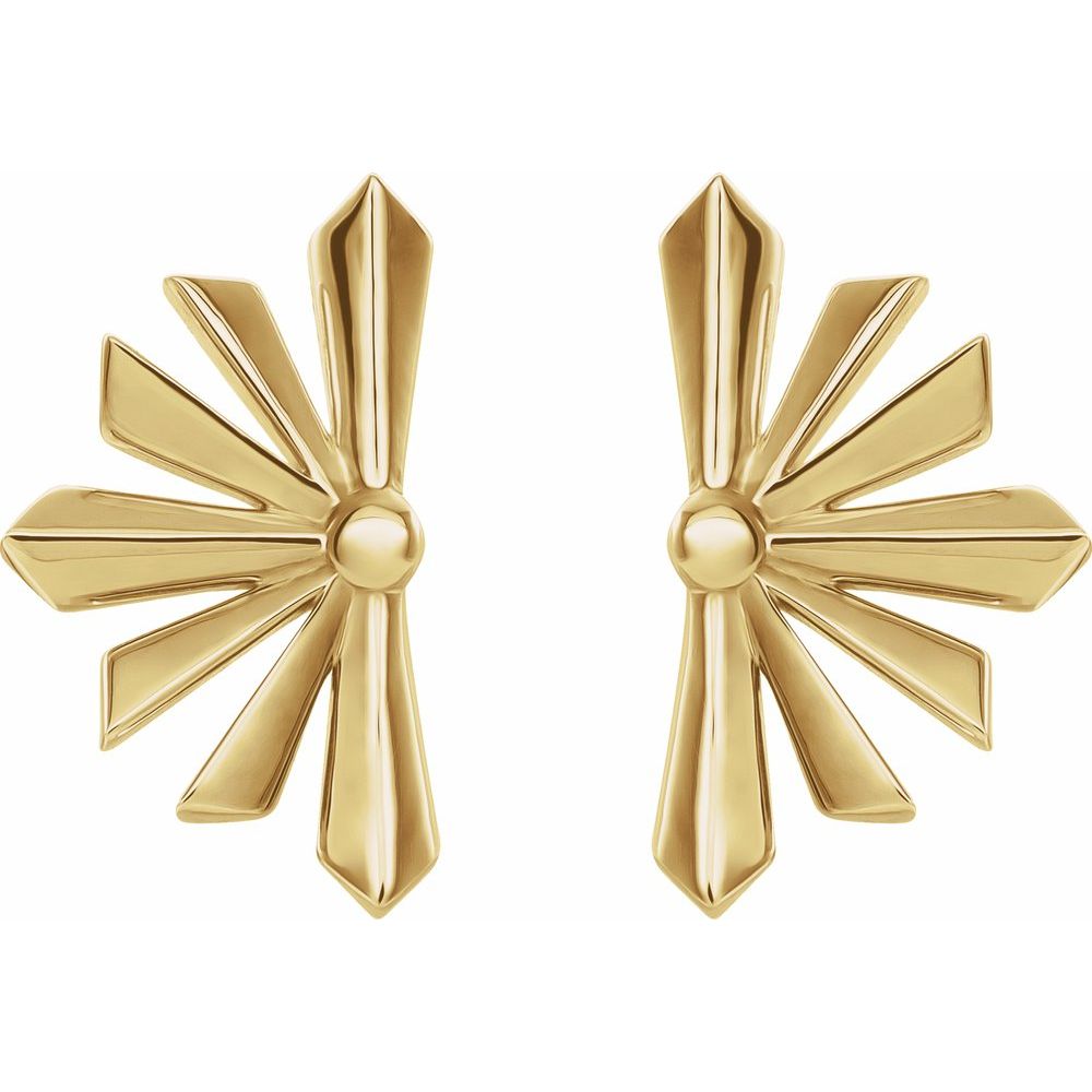 Star Earrings in 14K Solid Gold