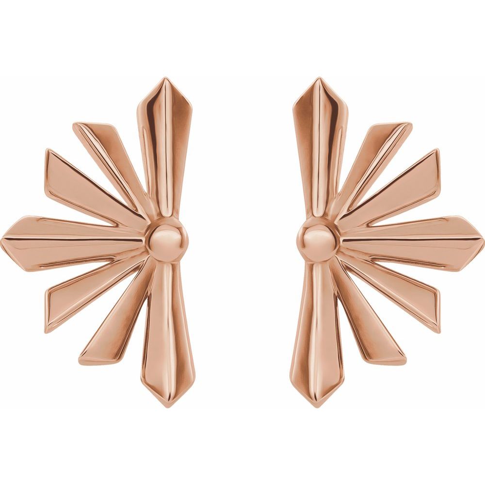 Star Earrings in 14K Solid Gold