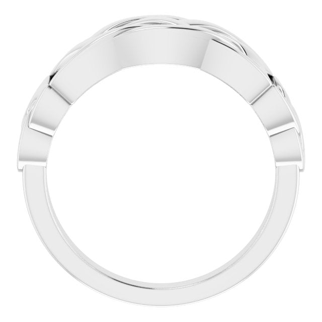 Sterling Silver Celtic-Inspired Ring