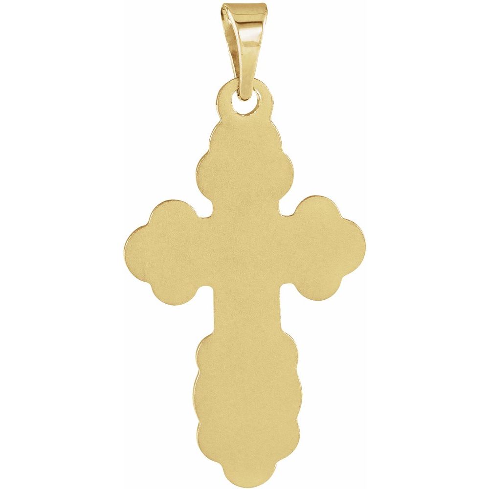 14K Gold Orthodox Cross Pendant